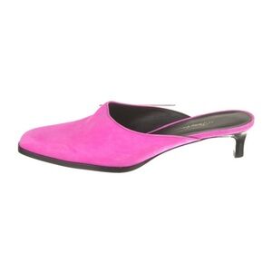 Phillip Lim Agatha  suede mules slides kitten heels pink 38